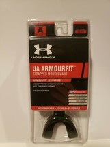 Under Armour Adult Armourfit Strapped Mouthguard Football Lacrosse - Black , NEW - $9.94