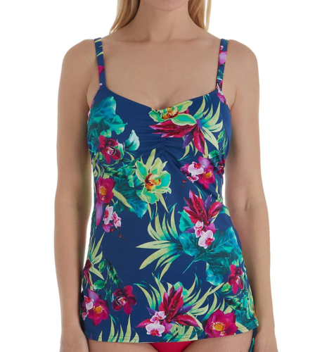Fantasie TROPICAL MULTI Amalfi Underwire Tankini Swim Top, US 34H, UK 34FF - Swimwear