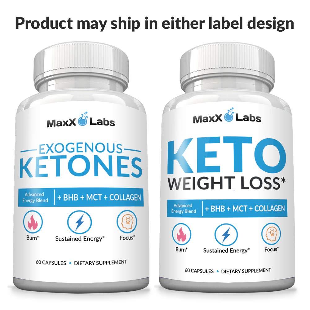 MaxX Labs Keto Weight Loss Exogenous Ketones BHB + MCT + Collagen 60