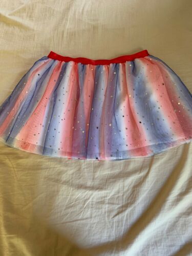 Primary image for Size XXL 18 Celebrate Patriotic 4th of July Tulle Tutu Skirt Red White Blue