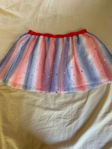 Size XXL 18 Celebrate Patriotic 4th of July Tulle Tutu Skirt Red White Blue - $12.00