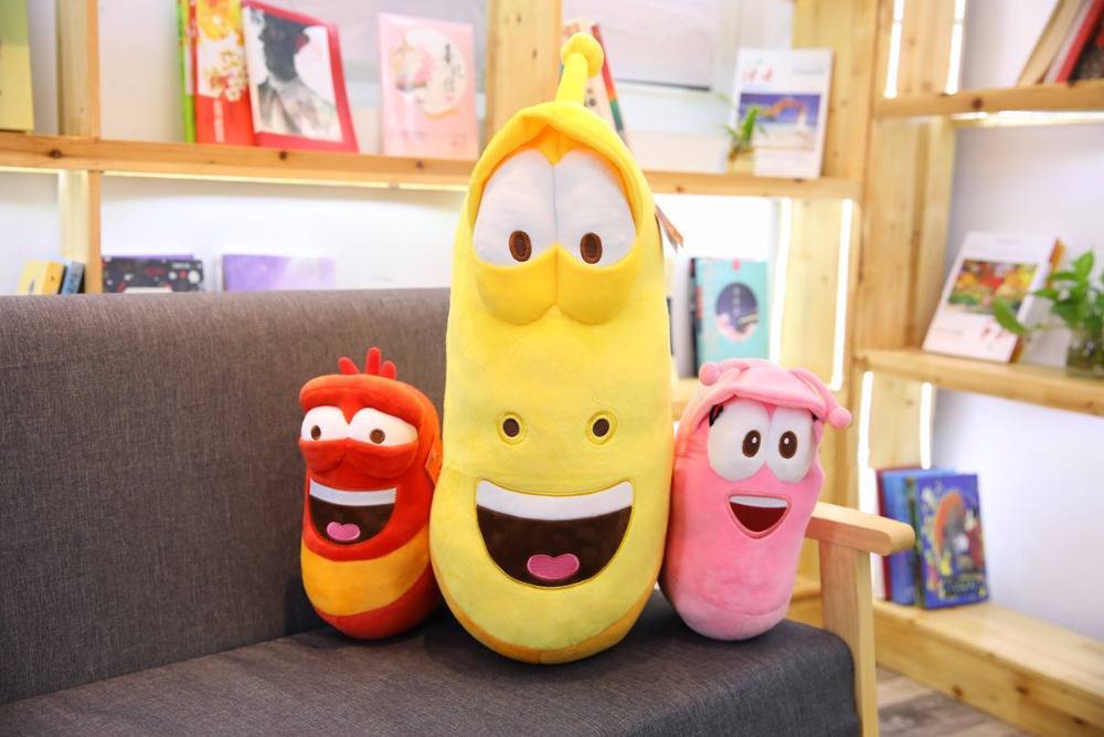 Korean Anime Fun Insect Slug Creative Larva Plush Toys Cute Stuffed ...