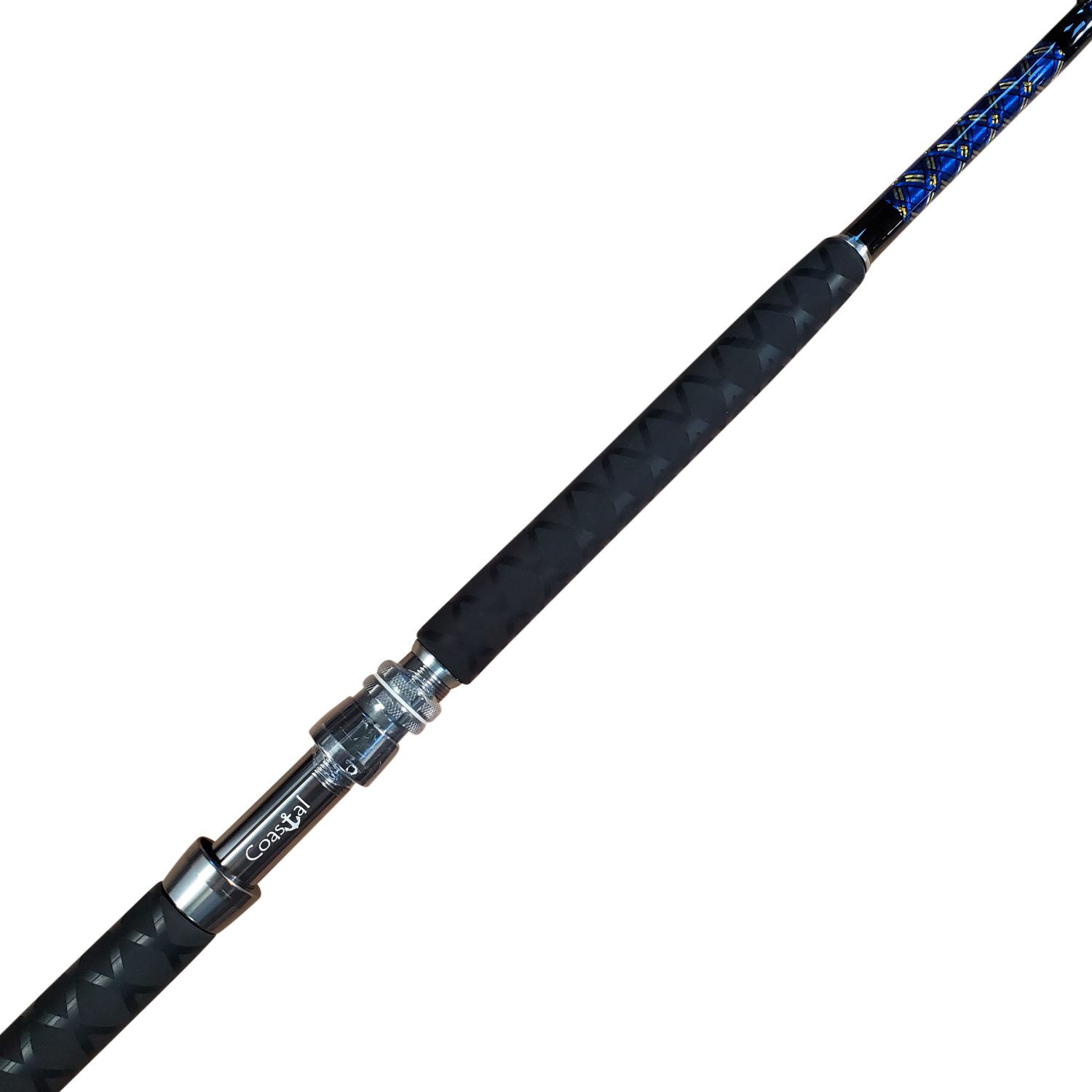 Set of 2 Shark Rods | 50-80lb Boat Roller Fishing Rods - Coastal 