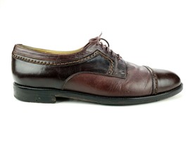 Johnston & Murphy Pantera Size 8.5 M Brown Cap Toe Leather Dress Shoes Men's - $24.75