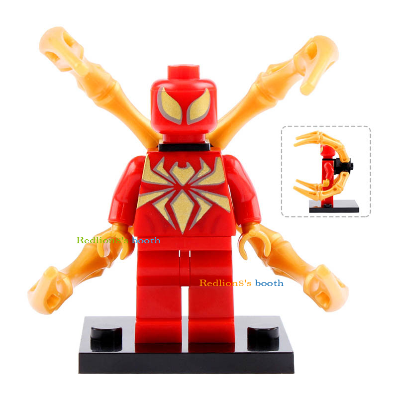 Iron Spider Marvel Super Heroes Minifigures Lego Compatible Toys