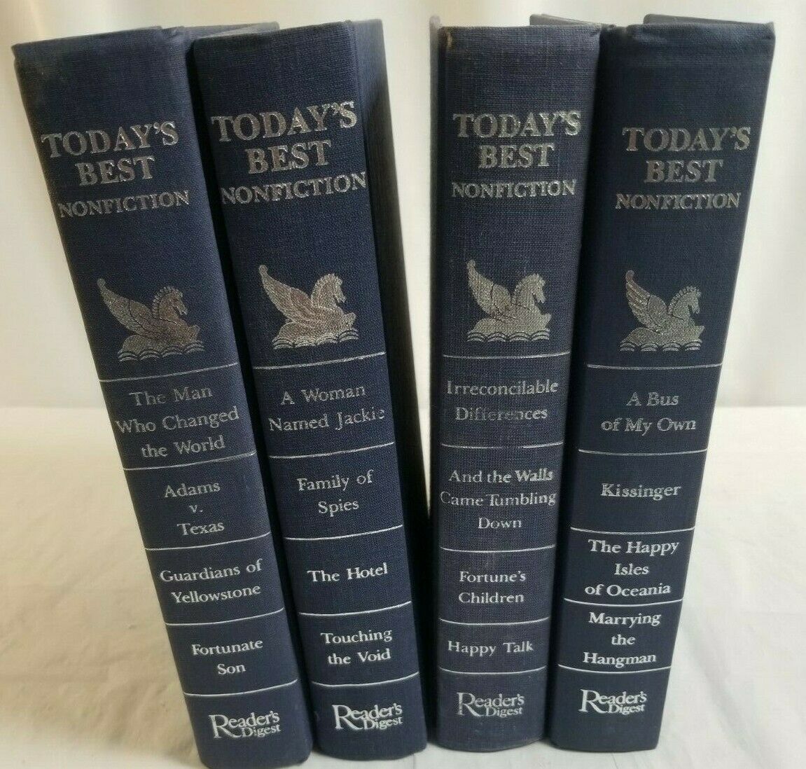 4 Vintage 1989-92 READER'S DIGEST Today's Best Nonfiction Hardcover ...