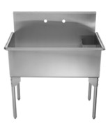 Stainless Steel  Large, Single Bowl Commerical Freestanding Utility Sink - $2,943.84