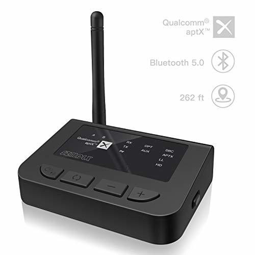 SZMDLX Bluetooth Transmitter Receiver, Long Range Bluetooth 5.0 Audio Adapter wi USB Bluetooth