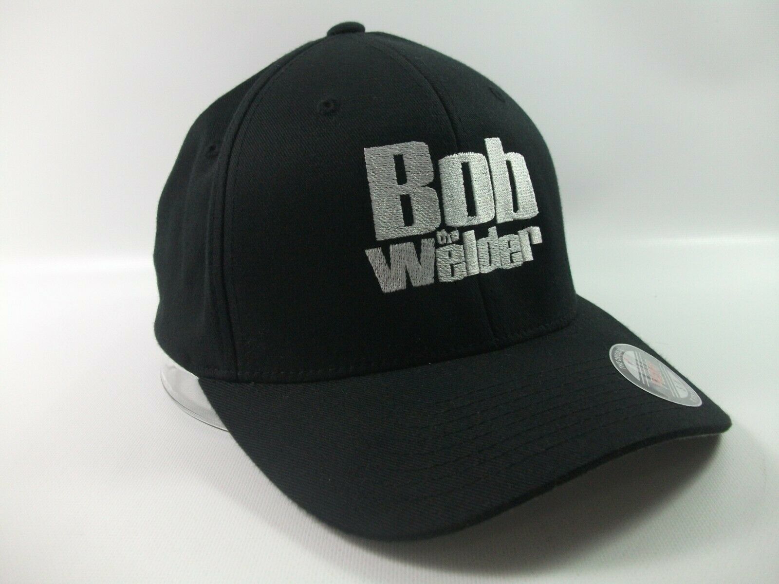 Bob The Welder Hat Black S-M Stretch Fit Baseball Cap - Men's Accessories