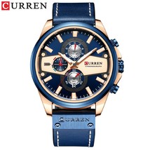 CURREN New Man Watches Brand Clock Casual Leather Phase Men Watch Sport Waterpro - $61.59