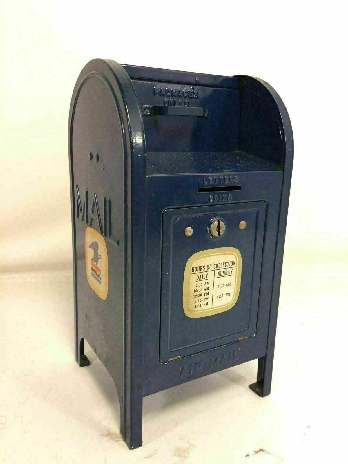 USPS Metal Mailbox Vintage Brumberger Bank PO Postal Service Made In ...