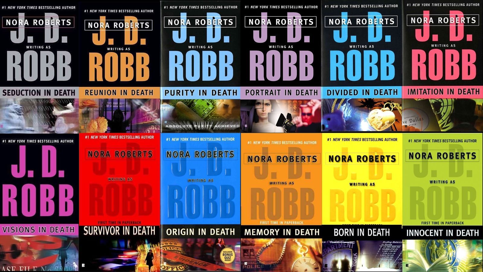 JD Robb In Death Series Collection Set Books 1324 Paperback Nora
