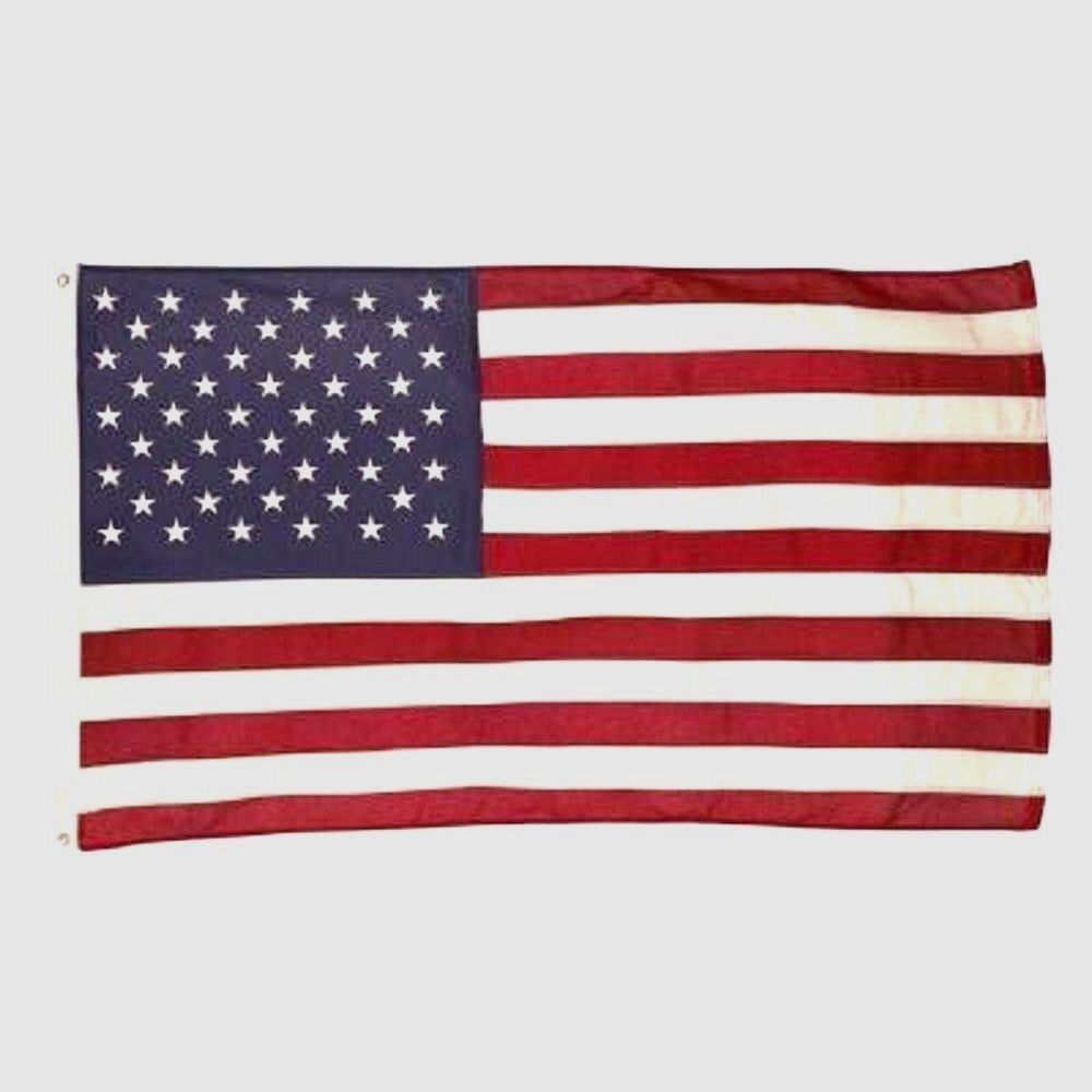USB4 BEST Valley Forge 4' X 6' Sewn Stripes Emb Stars Cotton USA AMERICAN FLAG