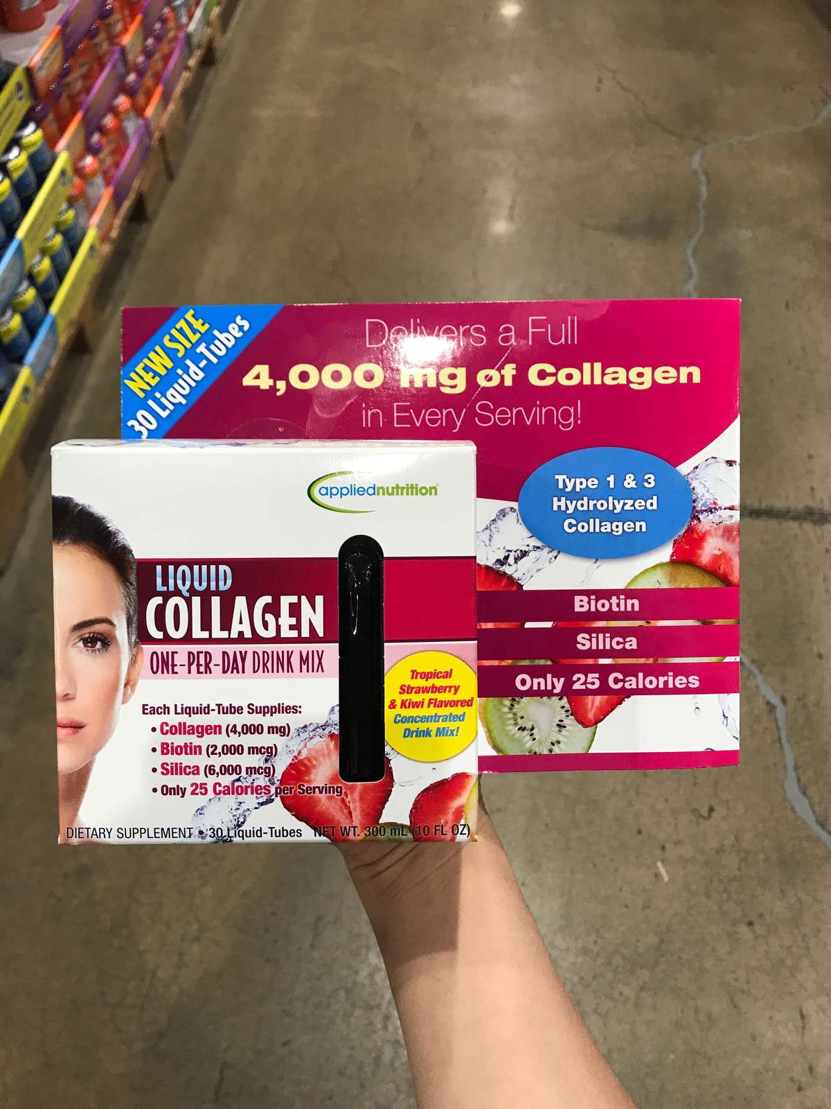 Applied Nutrition Liquid Collagen Drink Mix 4000 mg 30 Tubes68358