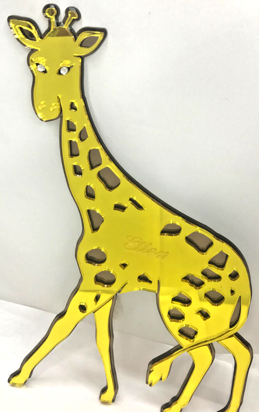 Giraffe Wall Plaque Personalized Wall Decor Hanging Mirror Giraffe Free
