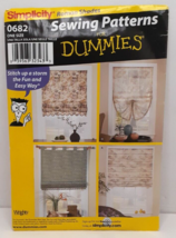 Simplicity Sewing Pattern for Dummies 0682 - 1 Size - Roman Shades - $5.94