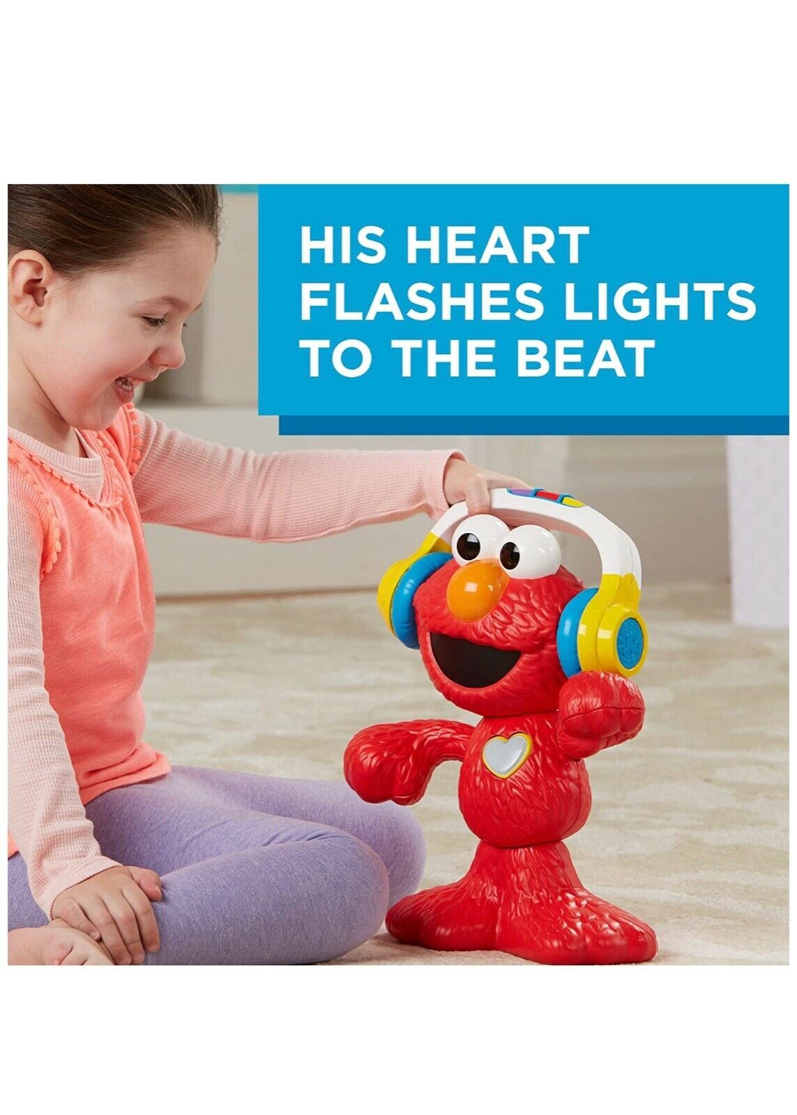 dancing elmo with headphones
