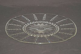 Old Vintage Columbia Clear by Federal Glass 11&quot; Chop Plate Depression Gl... - $24.74