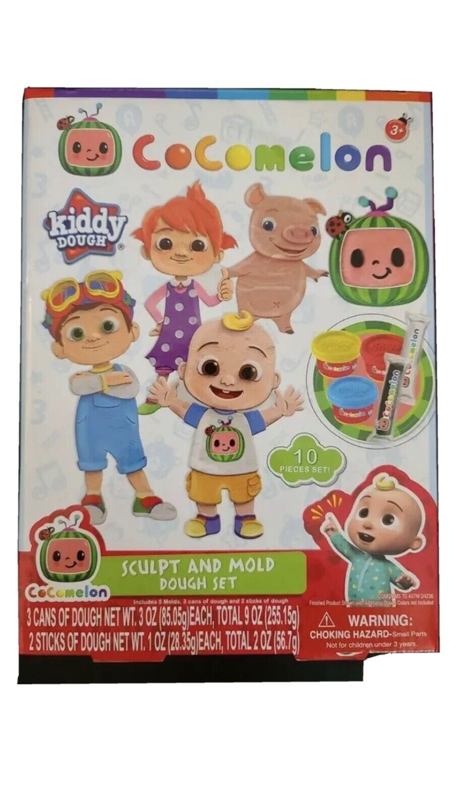Cocomelon Sculpt and Mold Dough Set Kids Netflix TV Show playdough ...