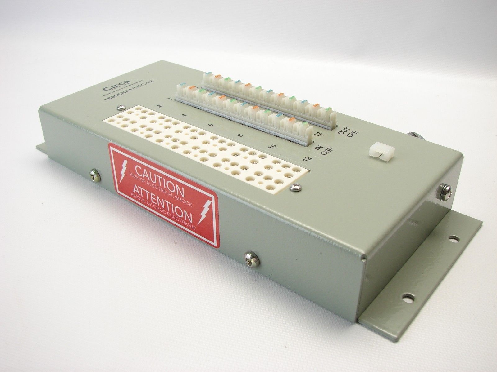 Circa 1880ENA1/NSC12 12Pair Building Entrance Terminal 110/110 (B484) Other