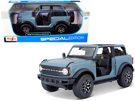 2021 Ford Bronco Badlands Blue &quot;Special Edition&quot; 1/18 Diecast Model Car ... - $56.40