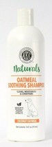 1 Bottle AKC 16 Oz Coconut Oatmeal Soothing Shampoo Cleans Moisture & Condition