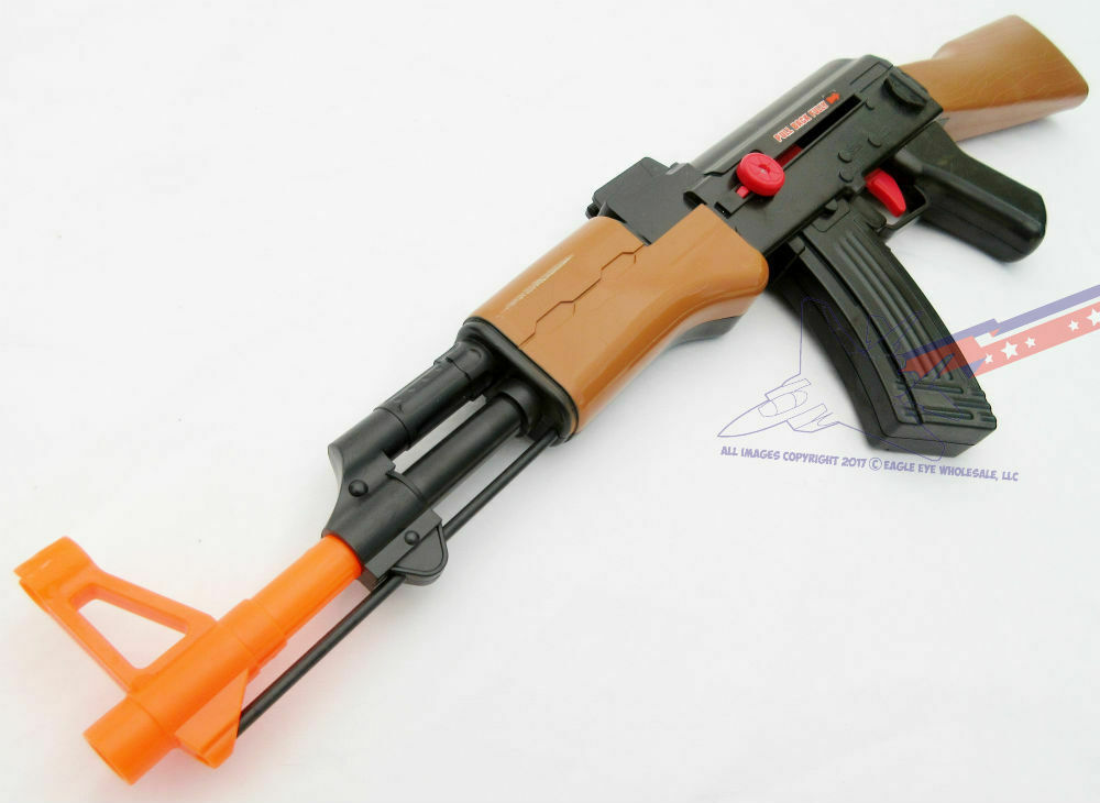 4x Toy Guns! Electronic M1 Toy Rifle, Toy AK47 Silver 9MM Pistol