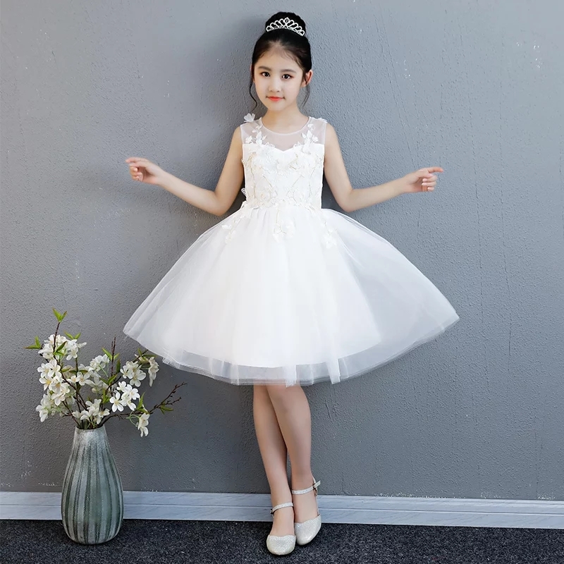 2019 Summer Flower girl Dress Girl Princess Dress Costume Wedding ...