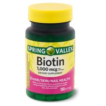 Spring Valley Biotin Softgels, 1000mcg, 150 Count - $7.99