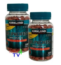 NEW ! Kirkland Signature Ibuprofen Tablets 200mg /1000 Tablets  Pack of 2 jars - $17.19