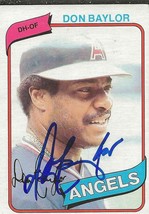 Don Baylor 1980 Topps Autograph #285 Cubs