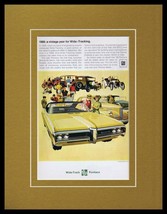1968 Wide Track Pontiac Bonneville Framed 11x14 ORIGINAL Vintage Advertisement