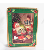 1992 Oreo Unlock The Christmas Magic Santa Clause Cookie Tin Box Baking Gift Box - $19.79