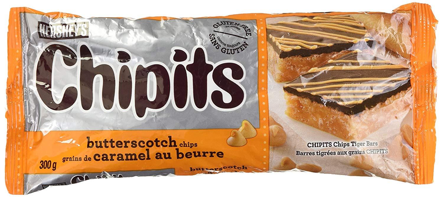 Hershey’s Chipits Butterscotch Chips 8 bags 300g each Canadian