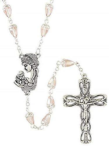 Christian Brands Madonna and Child Capped Teardrop Rosary - 3/pk