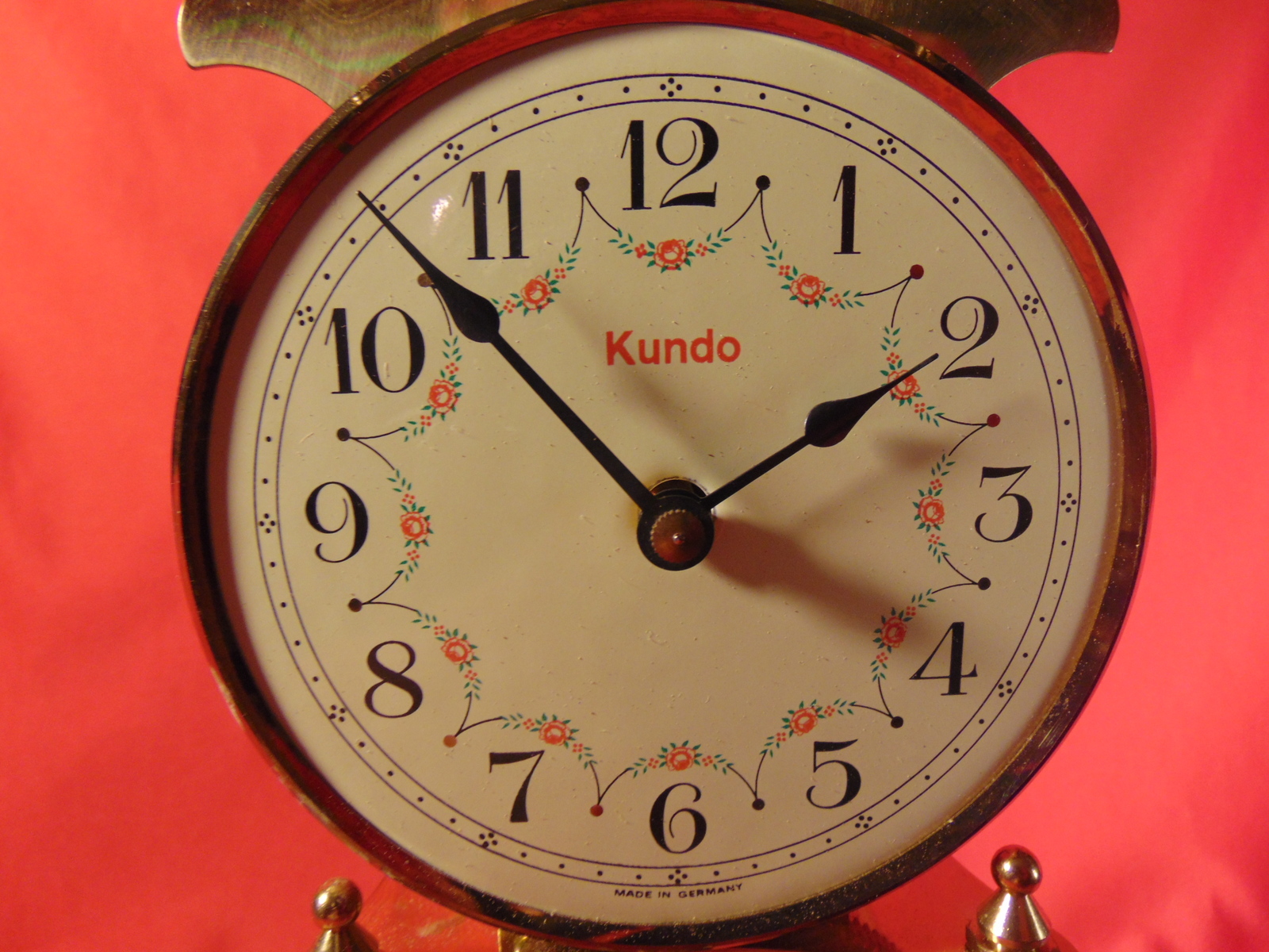 Kundo, 400 Day, Anniversary, Glass Domed Clock. Repair or Parts. Made