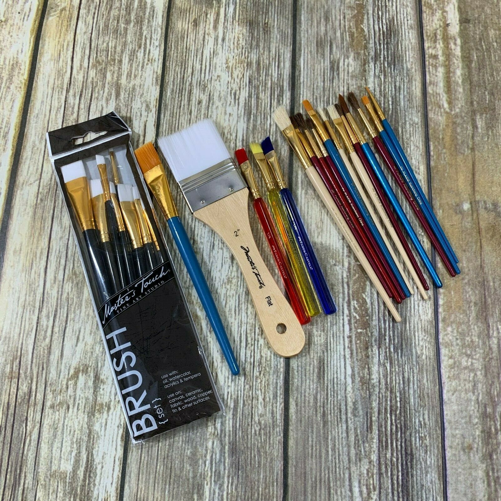 Master's Touch Plaid Faber Castell Daler Rowney Paint Brush Bundle 26