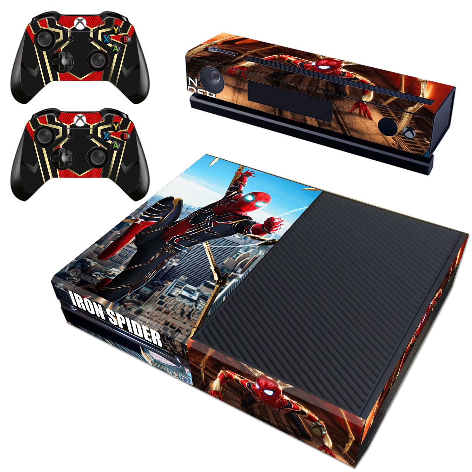 Iron Spider Man Avengers Marvel Xbox one Kinect 2 Controllers Skin ...