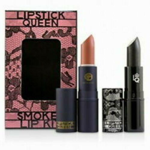 LIPSTICK QUEEN Smokey Lip Kit Black Lace Rabbit & Mauve Sinner New In Box