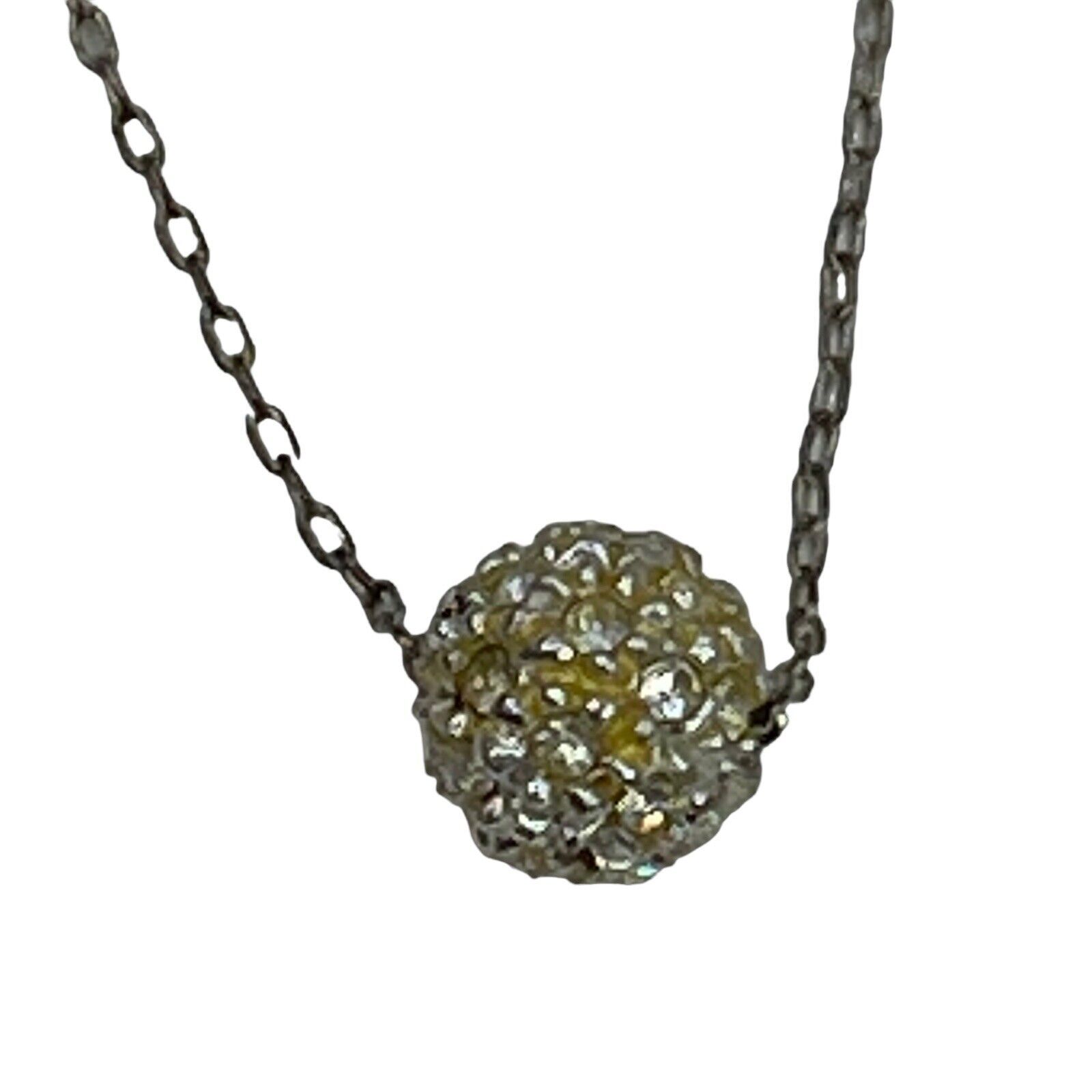 Primary image for SR AVON Abrianna Necklace Round Ball Style Sparkle 