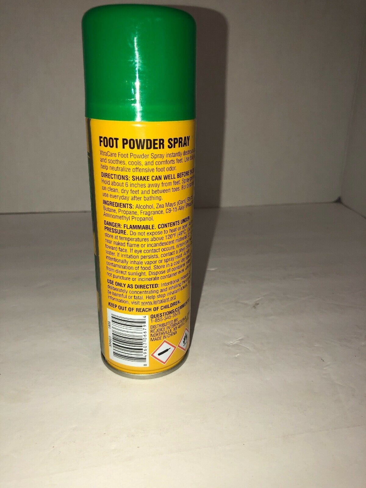 (2) Xtra Care Foot Powder Spray w/ Corn Starch NEW Cans 3 oz. Ea