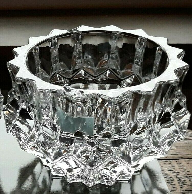 Primary image for Vintage Mikasa Heavy Glass Candle Holder