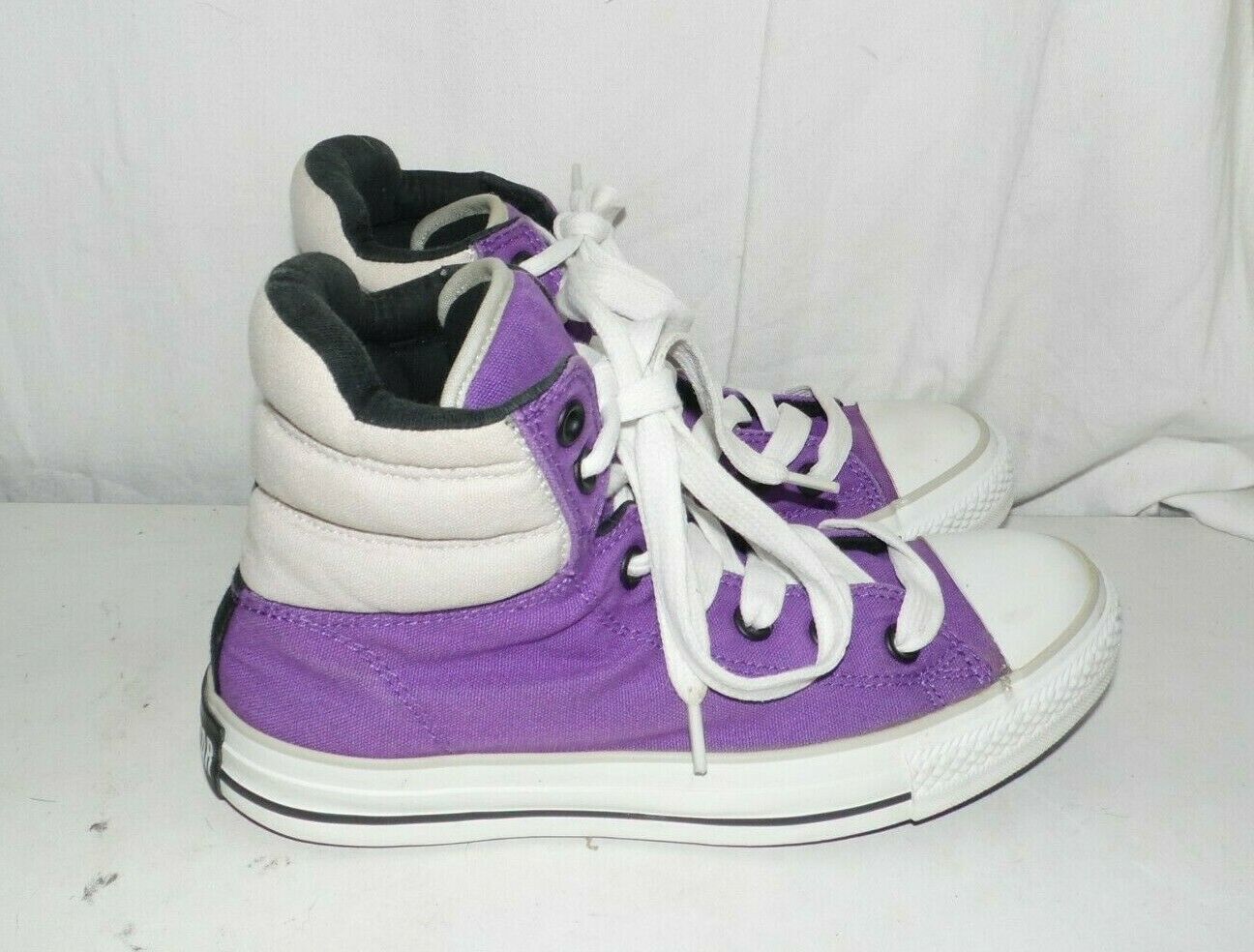 Converse Chuck Taylor All Star Purple Thick Padded High Tops Kids ...
