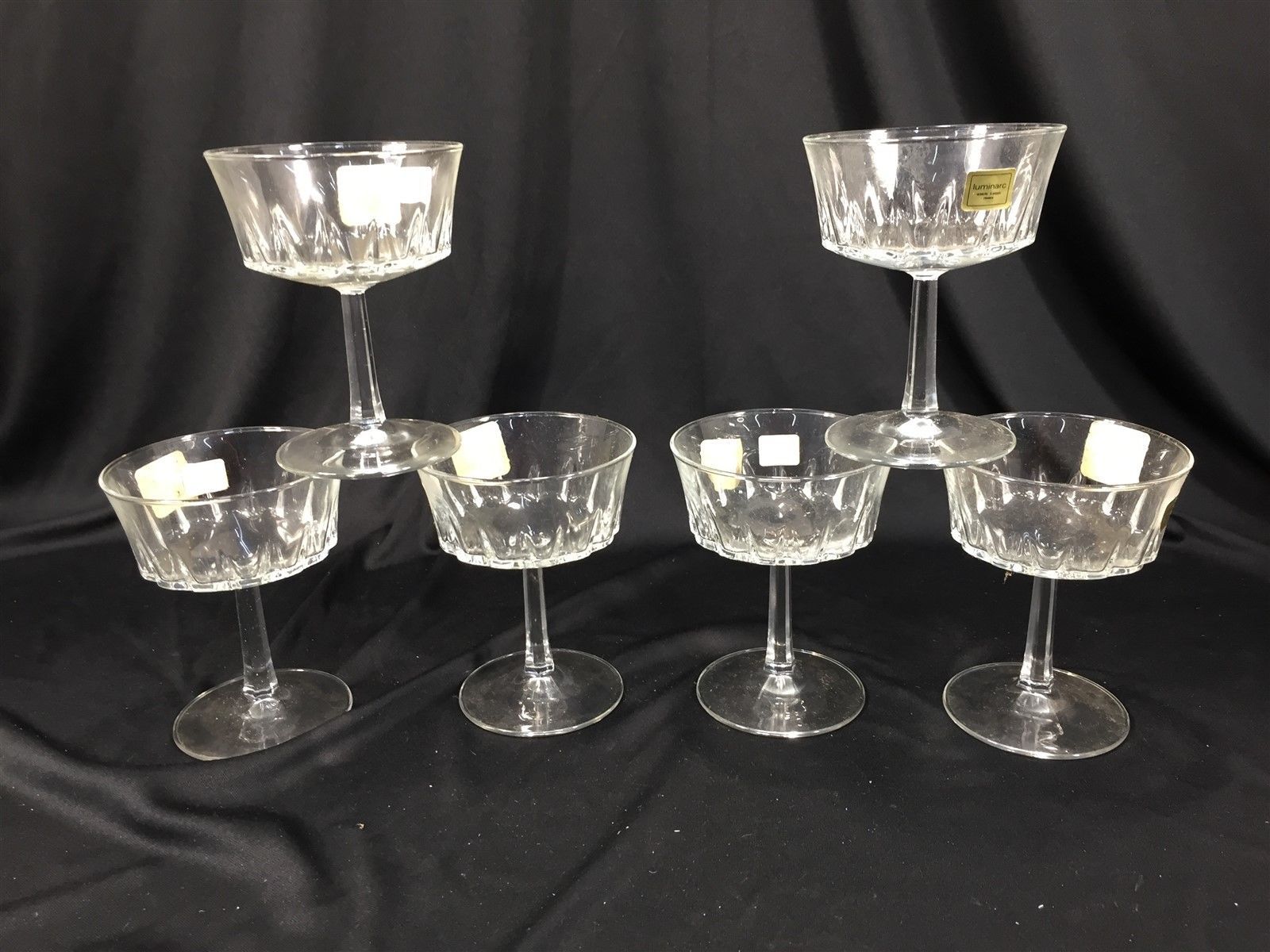 vintage french champagne glasses