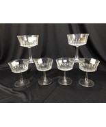 (6) Vintage Luminarc France Glass Crystal Champagne Goblets Stemware Cle... - $39.99