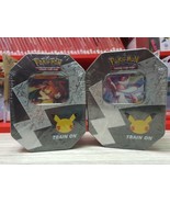 Pokemon TCG 25th Anniversary Celebrations V Small Tin Lot of 2 (Brand New) - $69.29