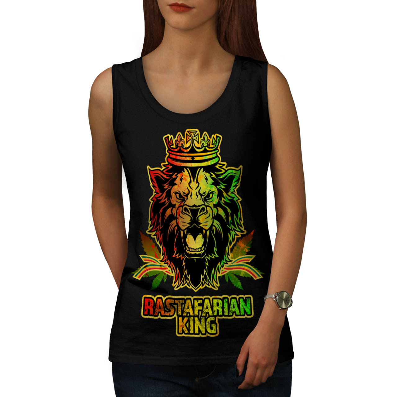 Active Sports Shirt Wellcoda Beast Animal Lion King Mens Tank Top