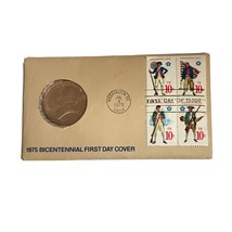 1975 Bicentennial First Day Cover Stamp and Coin - $27.72