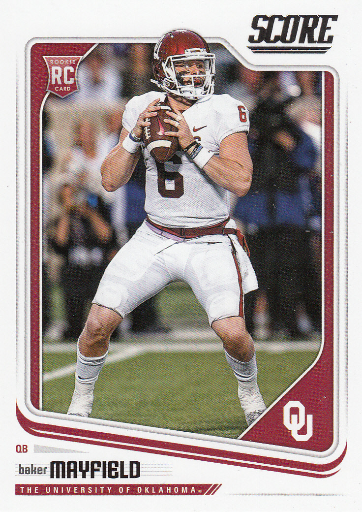 Baker Mayfield 2018 Score Rookie Card #351 - Football Cards