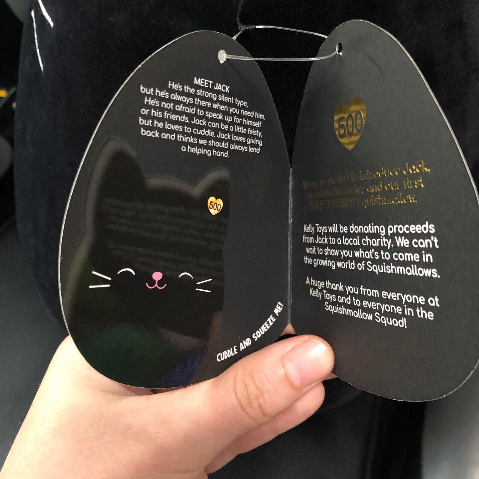 Jack the Black Cat 16” Squishmallow 1 of 500 and similar items